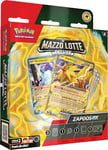 Pokémon Jeu Lotte Deluxe Zapdos-ex du GCC (Jeu de 60 Cartes prêt à Jouer et Autres Accessoires), édition en Italien