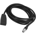 Tlily - Haute Qualite Noir 10 Broches 3.5 mm Jack Prise De Voiture usb aux in Adaptateur Cable Pour E39 E53 BM54 X5 E46