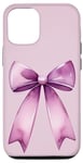 Coque pour iPhone 13 Pro Ruban violet esthétique avec nœud violet aquarelle