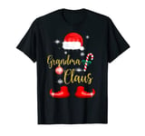 Grandma Santa Claus Funny Family Christmas Pjs for Granny T-Shirt