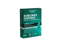 Santarome - Sublimes Cheveux Force & Croissance - Complément alimentaire pousse cheveux & ongles - Vitamines B6, B8, Roquette, Myrtille - 30 comprimés - 1 mois - France