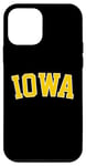 iPhone 12 mini Retro Iowa Tee Vintage Iowa Gold Iowa Throwback Black Tee Case