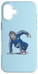 Coque pour iPhone 16 Plus Break Dancing Sasquatch B-Boy Bigfoot Dancer