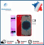 Chassis Arrière pour iPhone 8 Rouge Nu