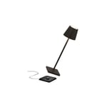 Zafferano - Lampe led poldina pro micro- rechargeable-noir- ld0490d3