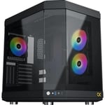 Boitier PC Moyen Tour E-ATX Xigmatek Cubi RGB avec panneaux vitrés - Noir