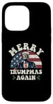 Coque pour iPhone 14 Pro Max Joyeux Noël de Trump : encore un jeu de mots drôle