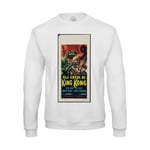 Sweat Shirt Homme Vieille Affiche Italienne De Film King Kong Versus Godzilla Rétro Poster Cinéma Vintage