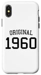 Coque pour iPhone X/XS Original 1960, 65 ans pour homme femme, 65e anniversaire