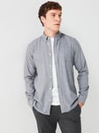 Very Man Long Sleeve Grindle Shirt - Grey, Dark Grey, Size 3Xl, Men