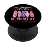 Delivering The Love Of Your Life Valentine's Day L&D Nurse PopSockets Adhesive PopGrip