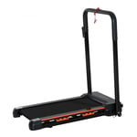 HOMCOM 1-6 km/h Folding Motorised Treadmill Walking w/ Remote Control Black