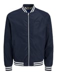 JACK & JONES Men's Jorlucca Bomber Jacket, Sky Captain, L