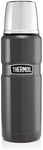 Thermos Stainless Steel 470ml King Flask - Gunmetal