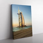 Big Box Art The Burj al Arab Dubai 2 Canvas Wall Art Print Ready to Hang Picture, 76 x 50 cm (30 x 20 Inch), Multi-Coloured