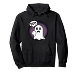 Funny Thumbs Down Ghost Screaming Boo Disapproval Pullover Hoodie