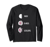 Rock Paper Scissors Hand Game Cute Paw Funny Cat Long Sleeve T-Shirt