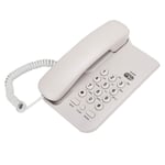 FAMKIT big button phone Corded Telephone Wall-Mountable Wired Corded Business Desktop Phone Big Button Hands Free for Home Hotel Office White
