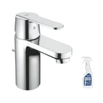 Mitigeur lavabo GROHE Quickfix Get Taille S avec tirette et vidage + nettoyant GrohClean