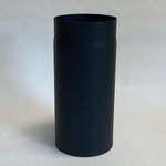 Ø150x330mm rett rør sort 2 mm