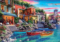 Puzzle Adulte 3000 Pieces Ville De Come : Barques Au Bord De La Mer Collection P