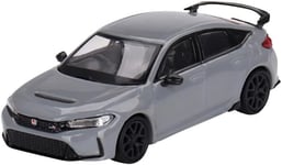 MINI GT 1/64 Honda Civic Type R 2023 Sonic Gray Pearl Right-hand drive Finished 