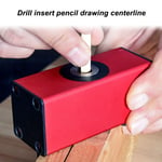 (Red)Doweling Jig Drill Kit Pocket Hole Woodworking Puncher Woodworking Hole