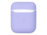 Estuff Silicone Case - Fodral För Trådlösa Hörlurar - Silikon - Lila - För Apple Airpods (1:A Generation, 2A Generation)