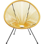 Fauteuil de jardin - KARE - Acapulco - Jaune - Empilable - Design