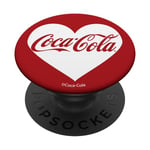 Coca-Cola White Heart Logo vintage original PopSockets PopGrip Adhésif