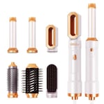 Ukliss Brosse Soufflante avec 6 Accessoires, Seche Cheveux, Fer a Boucler, Brosse Soufflante Rotative, Brosse Lissante Cheveux, pour Sécher, Boucler, Lisser, Donner du Volume et Coiffer