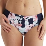 Damella Scarlett Pink Lillies Tai Bikini Brief Blå/Rosa 38 Dame