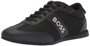 BOSS Homme Big Logo Nylon Mesh Sneaker Basket, Onyx Noir, 42 EU