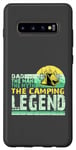 Coque pour Galaxy S10+ Papa, le mythe, la légende du camping, un camping-car amusant
