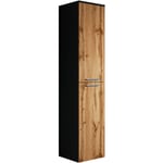 Badplaats - Armoire rangement Venus 160 cm Noir chene - Meuble rangement