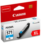 Canon blækpatron CLI-571XL Cyan