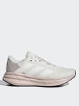 adidas Womens Running Galaxy 7 Trainers - White/Pink, White/Pink, Size 5, Women