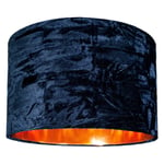 Modern Crushed Velvet Lamp Shade with Shiny Paper Inner