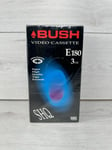 BUSH Blank VHS Cassettes x4 Pack VHS Tapes E180 3hrs New & Sealed