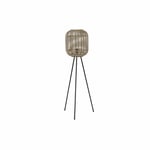 Golvlampa DKD Home Decor 31 x 31 x 116 cm Naturell Svart Metall Bambu 220 V 40 W