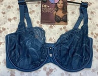 NEW! M&S Marks & Spencer 30G light petrol non-padded Maximum Support bra