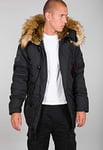 Alpha Industries Men's Explorer Winter Jacket, Black, Medium