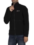 Berghaus Men's Prism Micro Polartec Fleece Jacket | Added Warmth | Extra Comfortable, Black, L