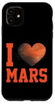 iPhone 11 Planet Martian I Love Mars Heart Case