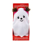 Sekiguchi 242092 - Peluche Originale Monchhichi pour Fille « Ghost » avec Cape Flottante Blanche et nœud dans Les Cheveux, Environ 20 cm en Peluche Marron