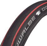 Schwalbe Cicli Bonin Unisex's One Hs462A Evolution Line Folding Tyres, Black/Red, One Size