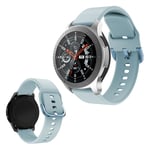 Samsung Galaxy Watch (46mm) silikoninen ranneke - Vauvasininen Tummansininen