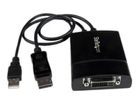 Startech.Com Displayport To Dvi Adapter - Dual-Link - Active Dvi-D Adapter For Your Monitor / Display - Usb Powered - 2560X1600 (Dp2dvid2) - Displayport / Dvi-Adapter - Displayport, Usb (Kun Strøm) (Hann) Til Dvi-D (Hunn) Låst - Usb 2.0 / Displaypor