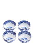 Blue Italian Dip Bowls - Set Of 4 Home Tableware Bowls & Serving Dishes Serving Bowls Blue Spode