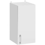 Cuisineandcie - Meuble haut de cuisine Eco Blanc 1 porte L 30 cm